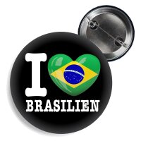 Button - I LOVE BRASILIEN -