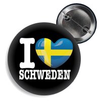 Button - I LOVE SCHWEDEN -