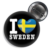 Button - I LOVE SWEDEN -