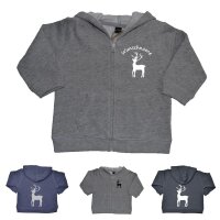 Baby Sweatjacke - HIRSCH - mit Wunschname