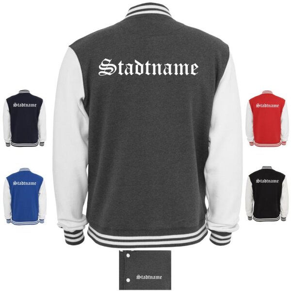 College-Jacke "Deine Stadt"