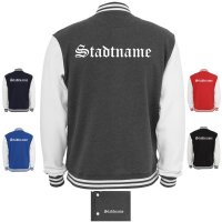 College-Jacke "Deine Stadt"