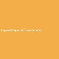 Eigenwilliges Viscose-Telefon