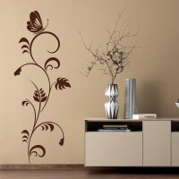 Wandtattoo - RANKE mit SCHMETTERLING