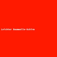 Leichter Baumwolle-Schirm