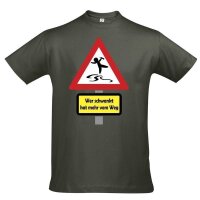 T-Shirt - WER SCHWANKT HAT MEHR VOM WEG