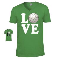 V-Neck-Shirt "Love Volleyball"