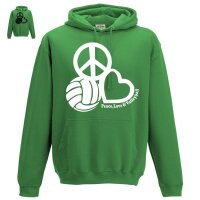 Hoodie "Peace, Love & Volleyball"