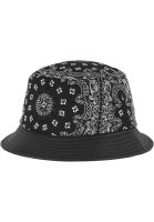 FLEXFIT "Bandana Leather Imitation Brim Bucket...