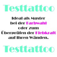Muster zur Farbwahl und Klebetest