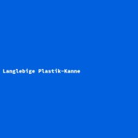 Langlebige Plastik-Kanne