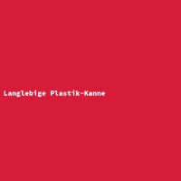 Langlebige Plastik-Kanne