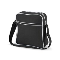 BAGBASE "Retro Flight Bag" black / white