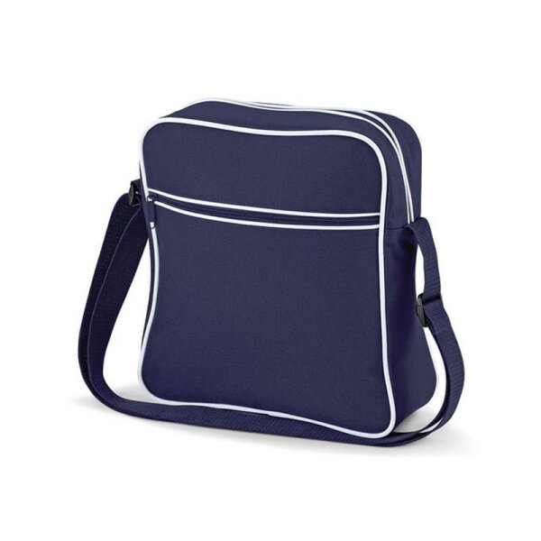 BAGBASE "Retro Flight Bag" french navy / white