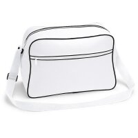 BAGBASE Retro Schultertasche White / Black