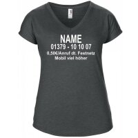 Damen T-Shirt - DSCHUNGELNUMMER - dunkelgrau