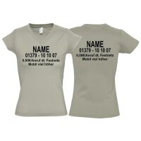 T-Shirt V-Ausschnitt "Dschungel-Nummer" khaki