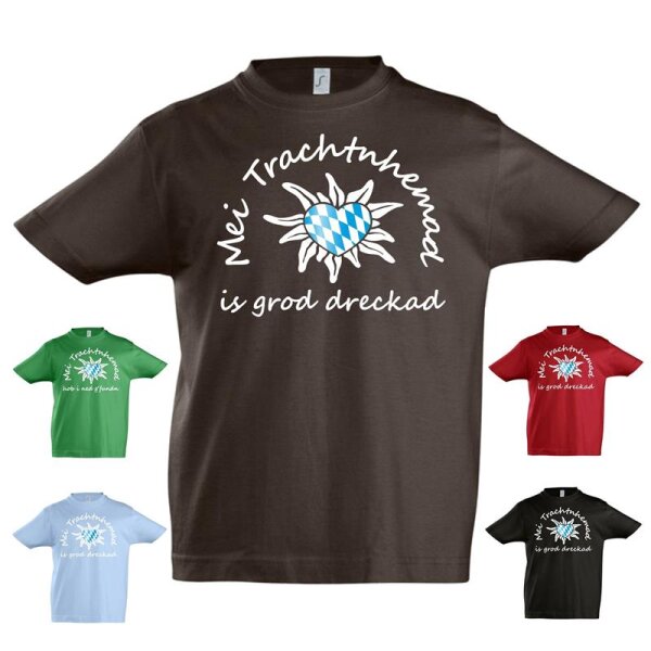 Kinder T-Shirt - MEI TRACHTNHEMAD... - mit Raute
