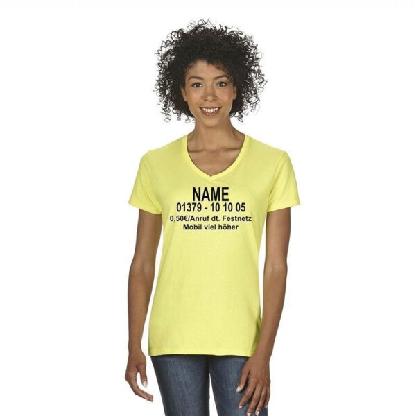 T-Shirt "Dschungel-Nummer" gelb