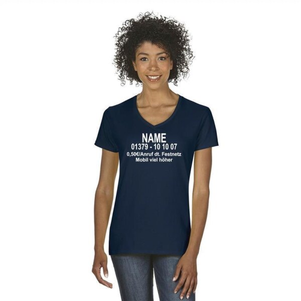 T-Shirt "Dschungel-Nummer" navy