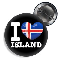 Button - I LOVE ISLAND -