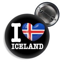 Button - I LOVE ICELAND -