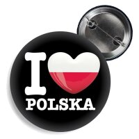 Button - I LOVE POLSKA -