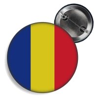 Button - RUMÄNIEN - Fahne