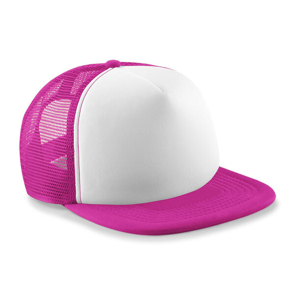 fuchsia / white