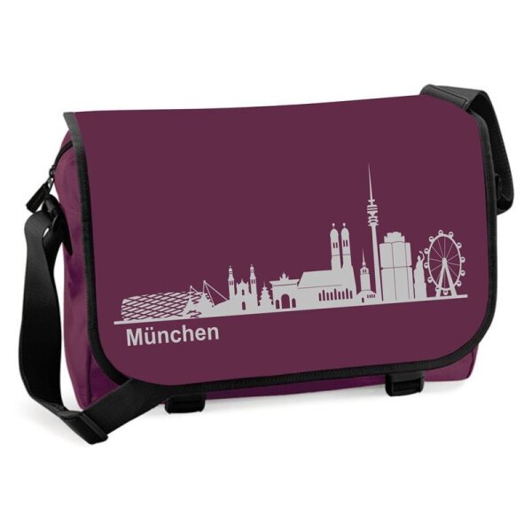 burgundy mit silber