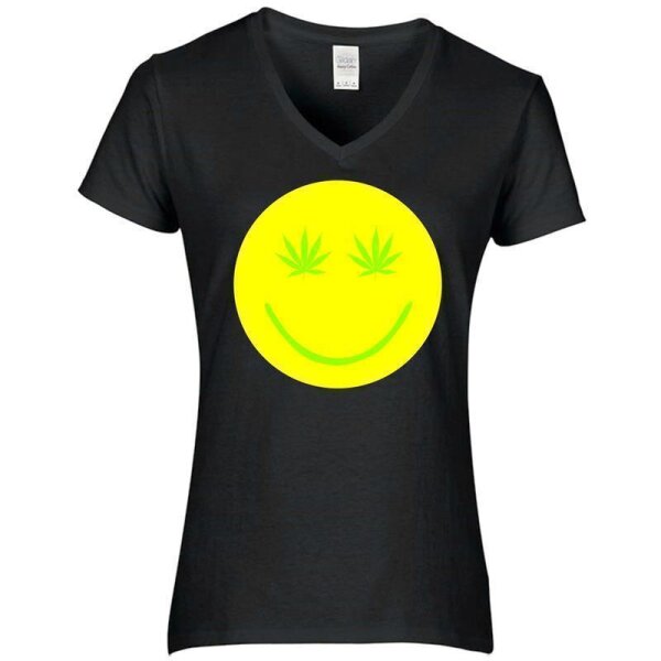 schwarz --  SMILEY gelb / grün --