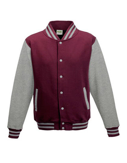 Burgundy / Heather Grey