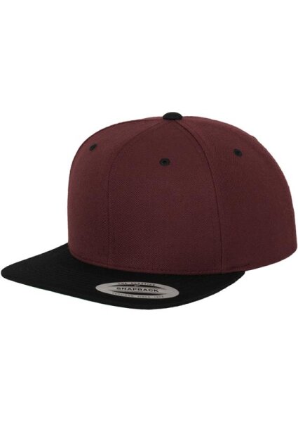 maroon / black