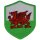 Aufnäher WALES Wappen