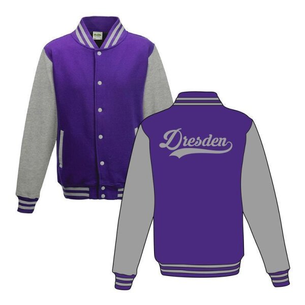 Purple / Heather Grey