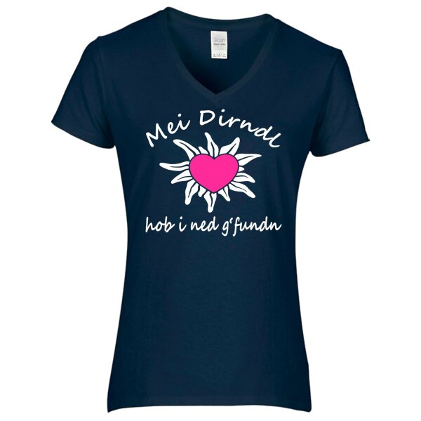 - hob i ned g´ fundn - weiß / Herz pink -
