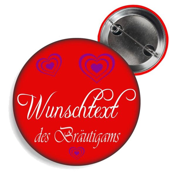 Wunschtext des Bräutigams