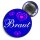 Button - Braut Security / Braut / Trauzeugin - blau
