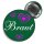 Button - Braut Security / Braut / Trauzeugin - grün