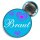 Button - Braut Security / Braut / Trauzeugin - hellblau