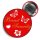 Button - Braut Security / Braut / Trauzeugin - rot
