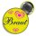 Button - Braut Security / Braut / Trauzeugin - gelb