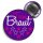 Button -- Team Braut / Braut -- lila