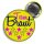 Button -- Team Braut / Braut -- gelb