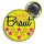 Button -- Team Braut / Braut -- gelb