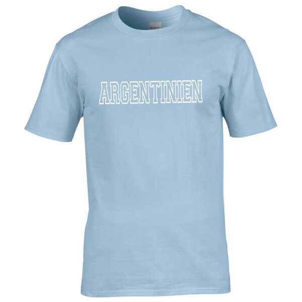 blau - Argentinien / Schrift 1