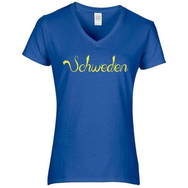 SCHWEDEN / blau - Schrift 1