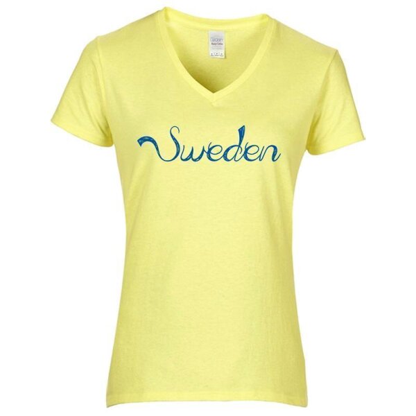 SWEDEN / gelb - Schrift 1