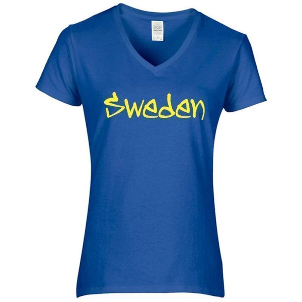 SWEDEN / blau - Schrift 3