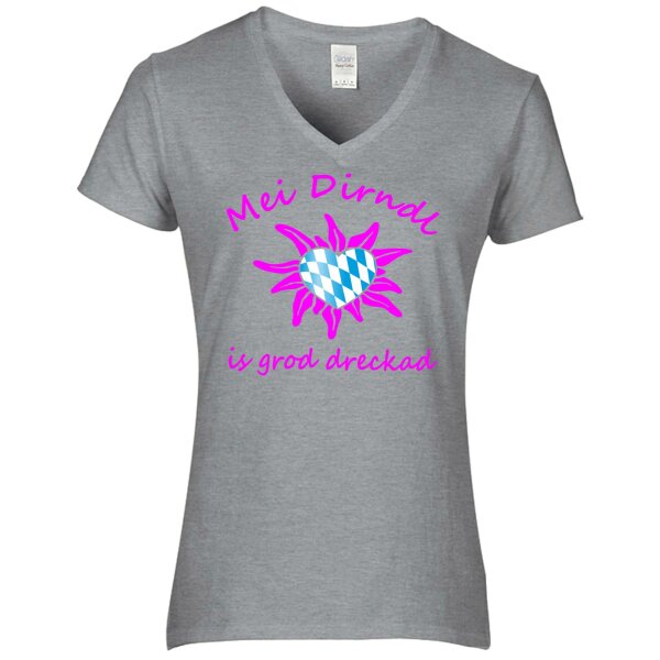 is grod dreckad - neon pink / Herz Raute